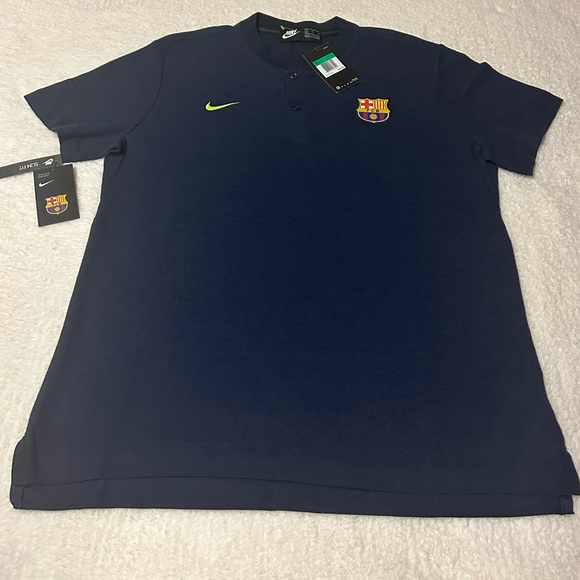 Barcelona FBC Nike Authentic 2018-19 Grand Slam RARE Polo Shirt Mens Sz XL New - Picture 2 of 14